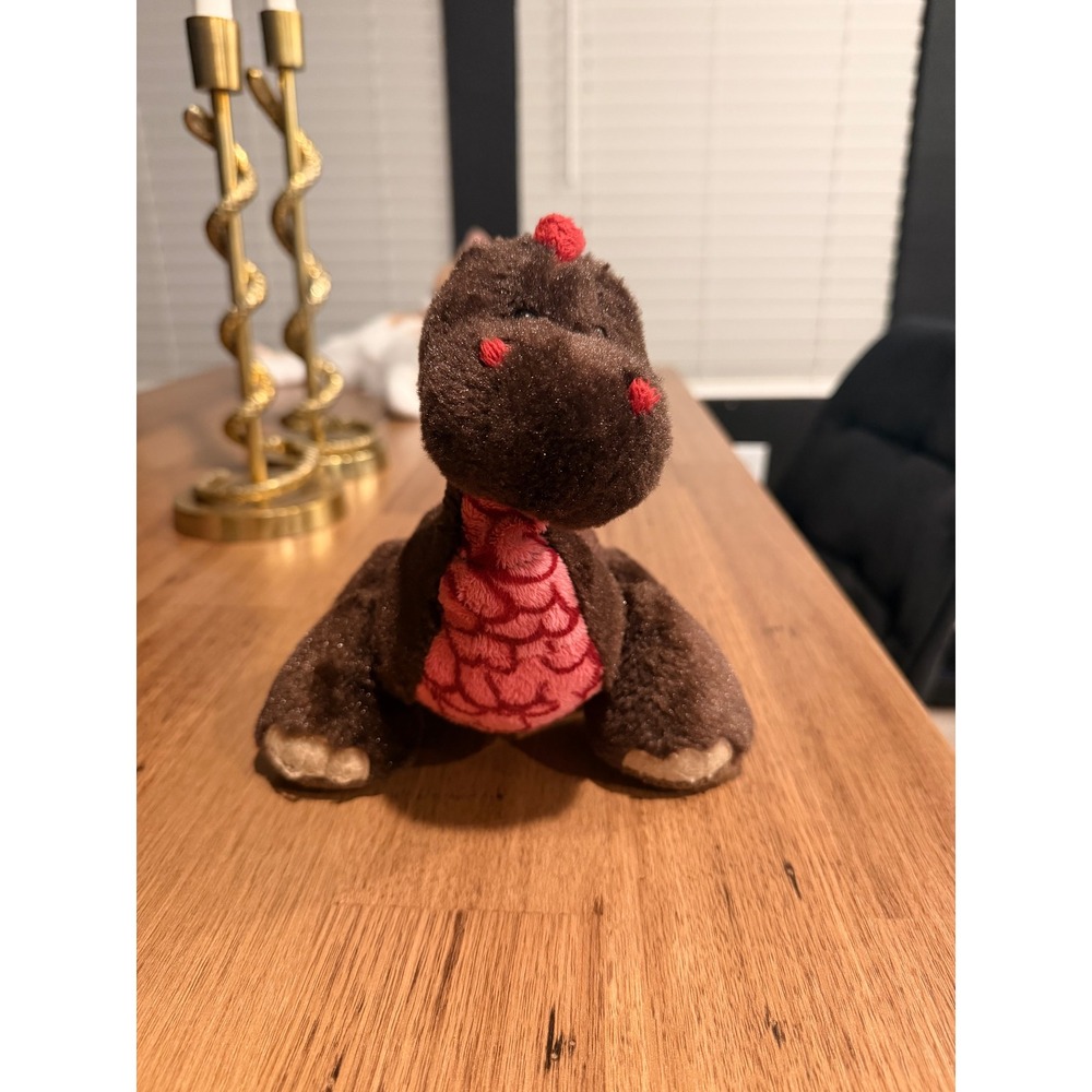 Webkinz Ganz Cocoa Dinosaur Plush Brown Mythical Stuffed Animal No Code HM453